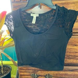 Black crop top